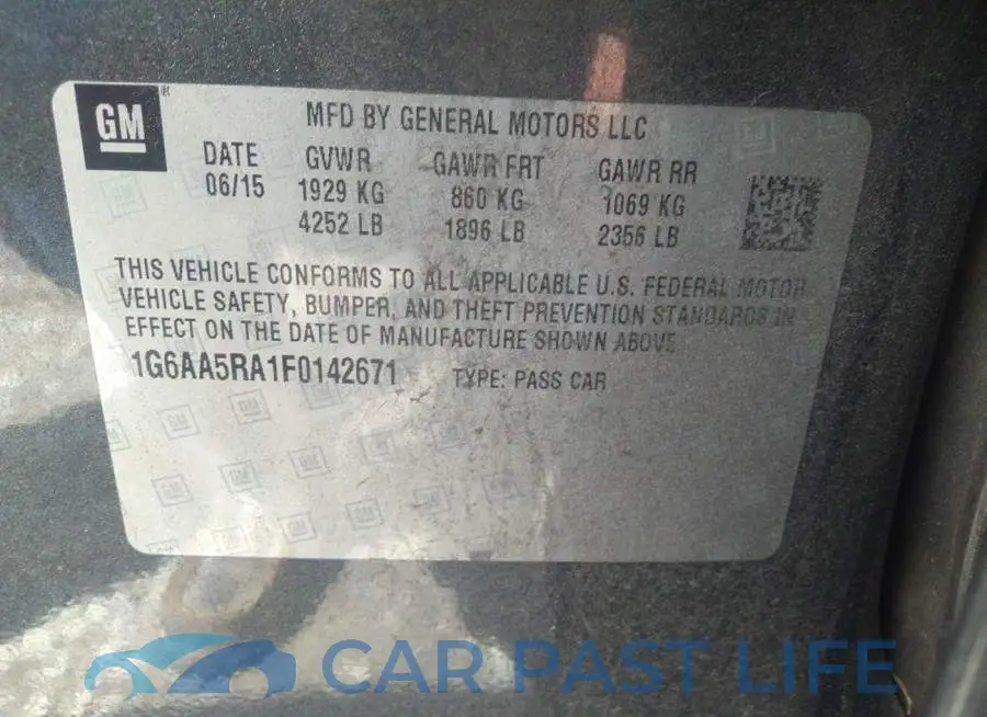1G6AA5RA1F0142671# 9