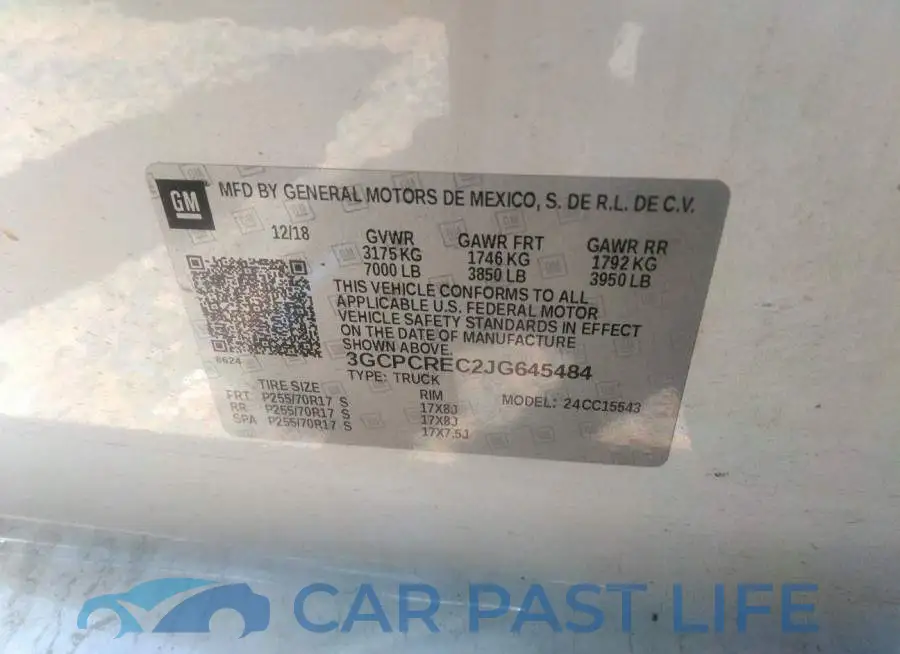 3GCPCREC2JG645484# 9