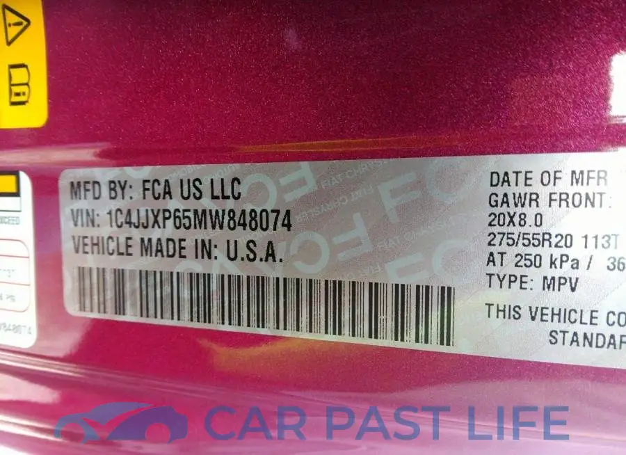 1C4JJXP65MW848074# 9
