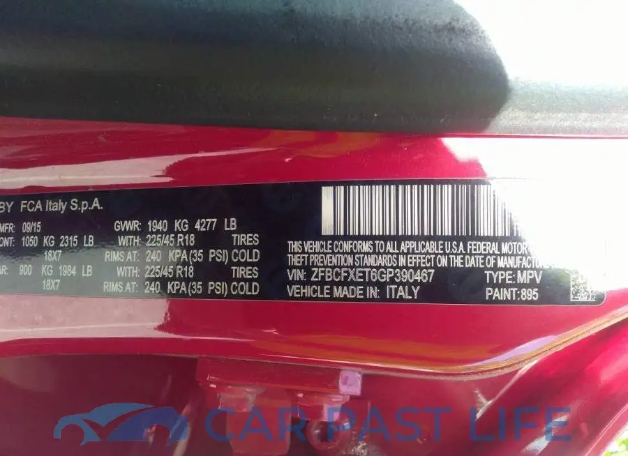 ZFBCFXET6GP390467# 9