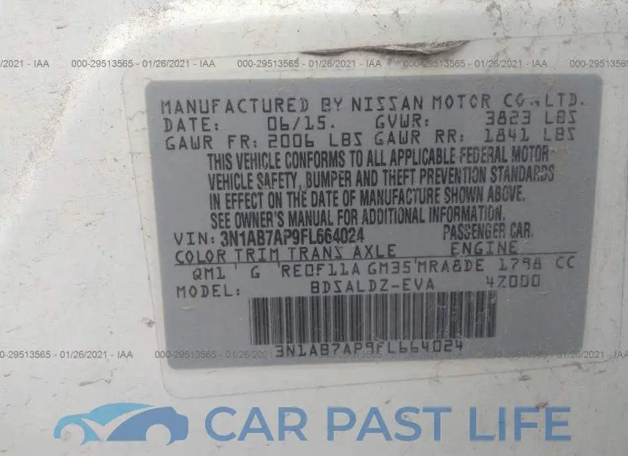 3N1AB7AP9FL664024# 9