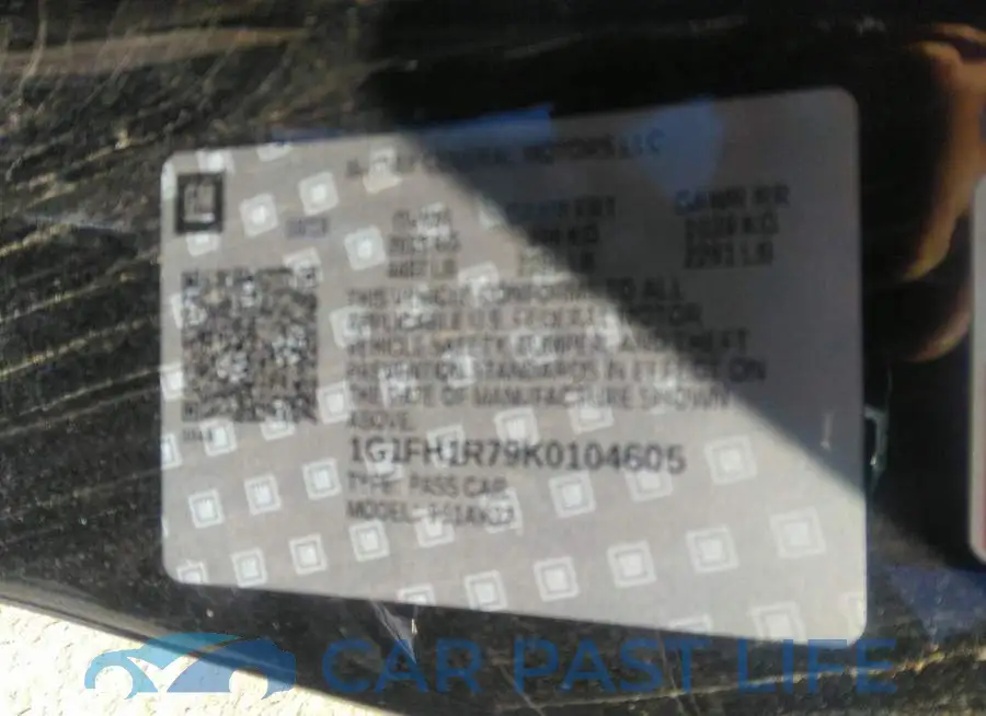 1G1FH1R79K0104605# 9