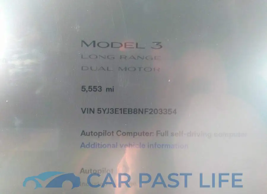 5YJ3E1EB8NF203354# 7