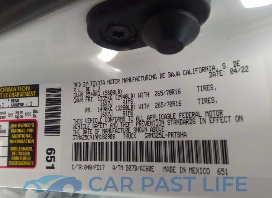 3TMAZ5CN1NM182908# 9