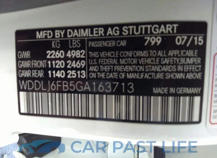 WDDLJ6FB5GA163713# 9