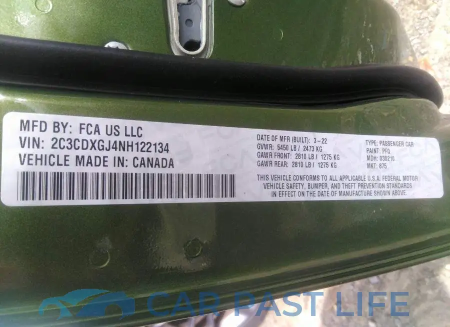 2C3CDXGJ4NH122134# 9