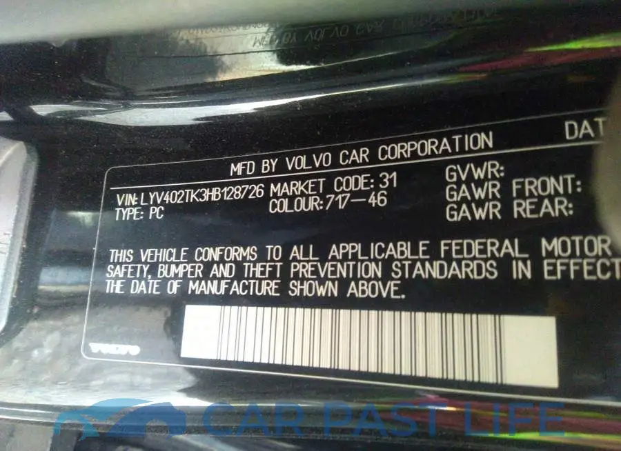 LYV402TK3HB128726# 9