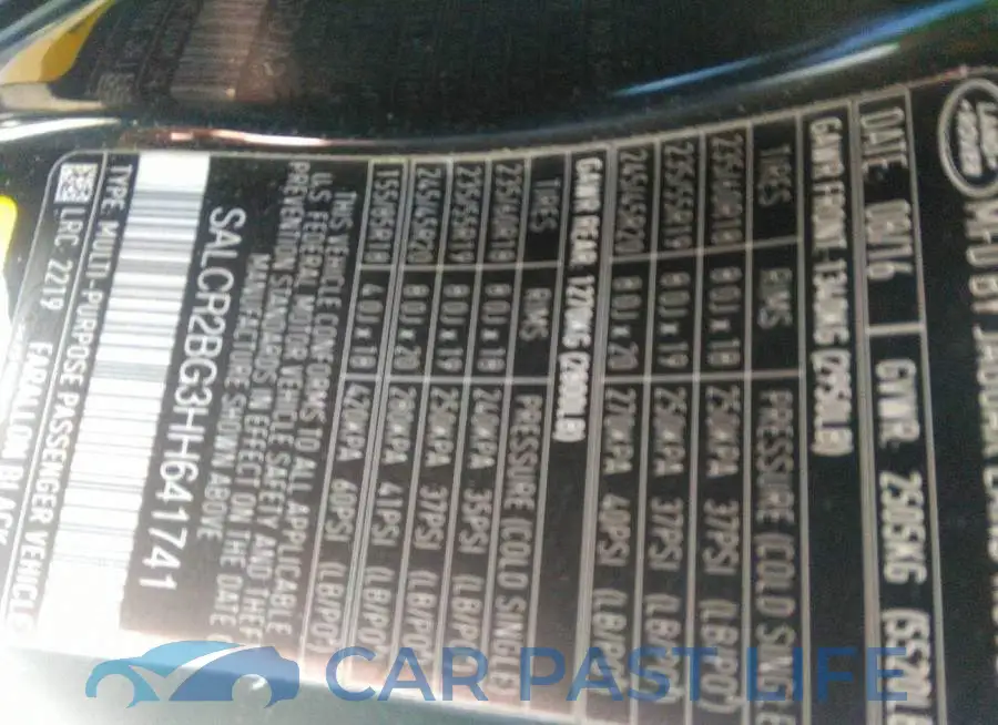 SALCR2BG3HH641741# 9