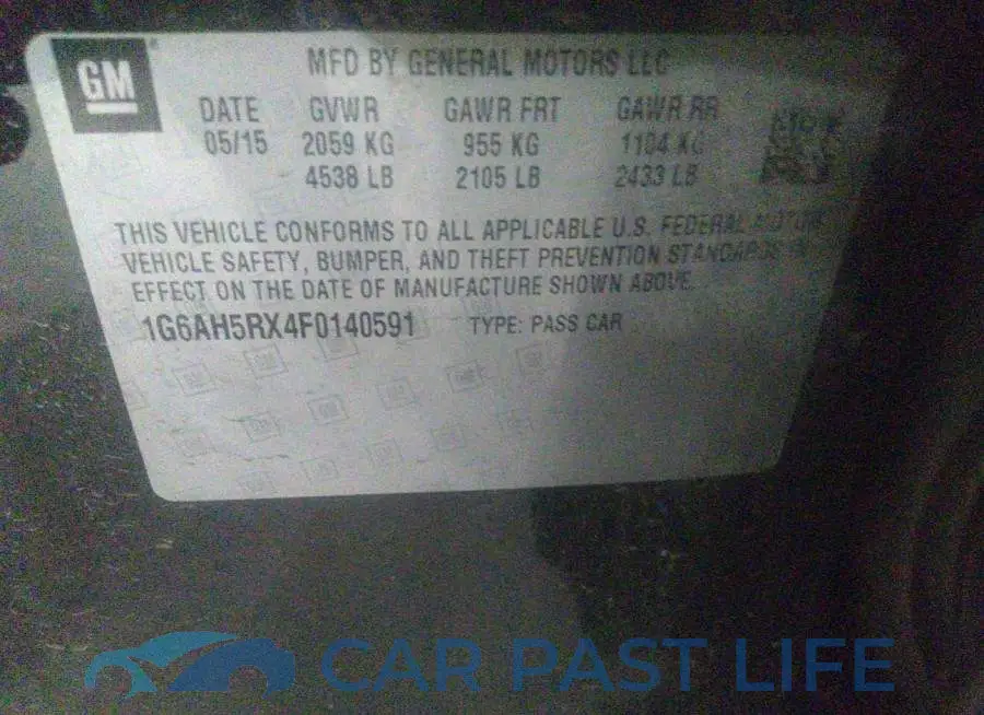 1G6AH5RX4F0140591# 9
