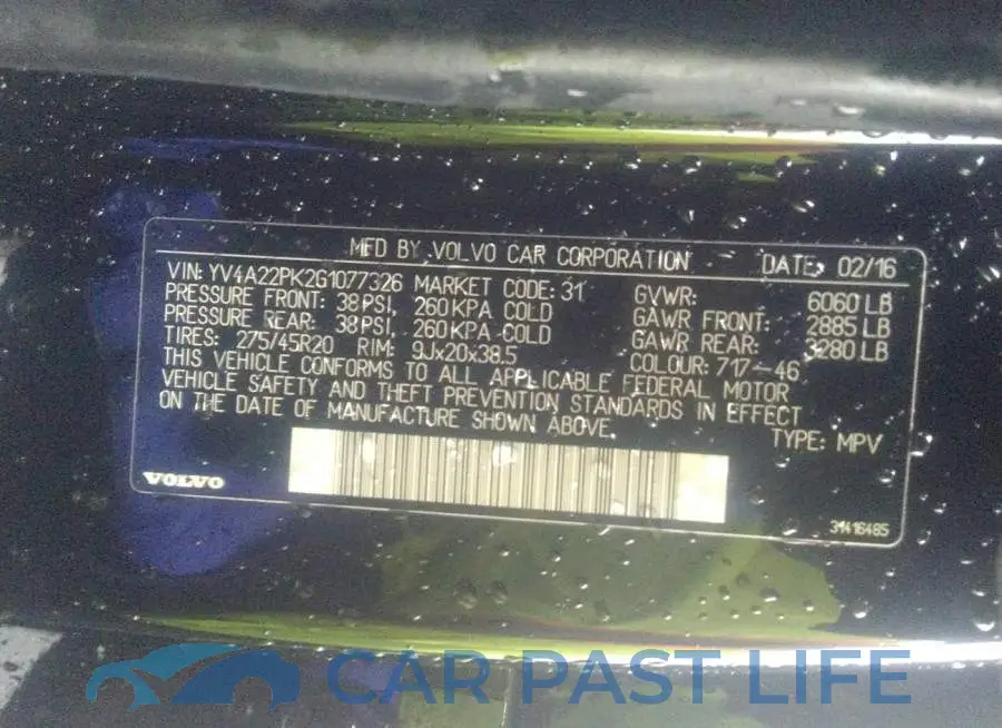 YV4A22PK2G1077326# 9