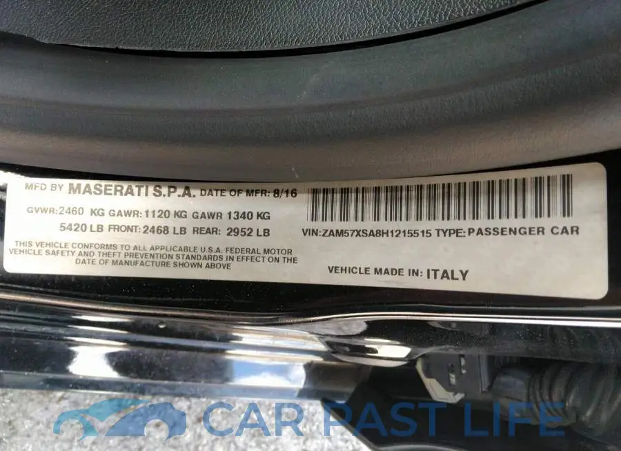 ZAM57XSA8H1215515# 9