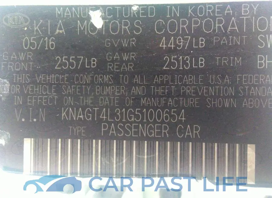 KNAGT4L31G5100654# 9
