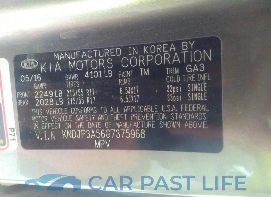 KNDJP3A56G7375968# 9
