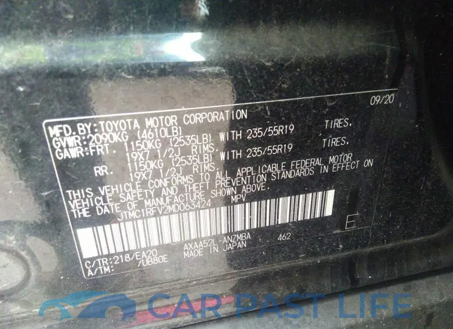 JTMC1RFV2MD063424# 9