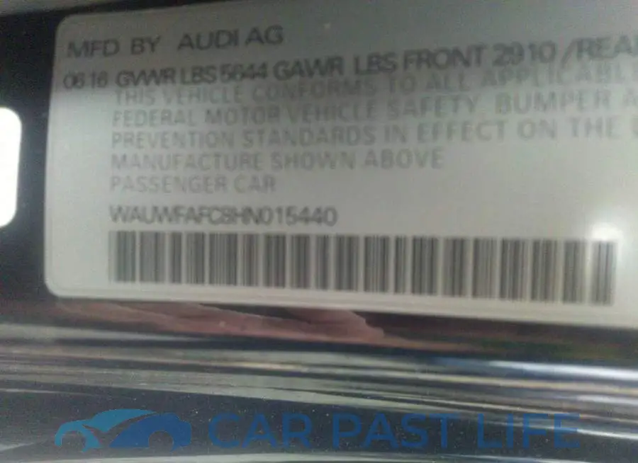 WAUWFAFC8HN015440# 9