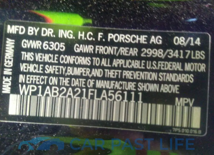 WP1AB2A21FLA56111# 9