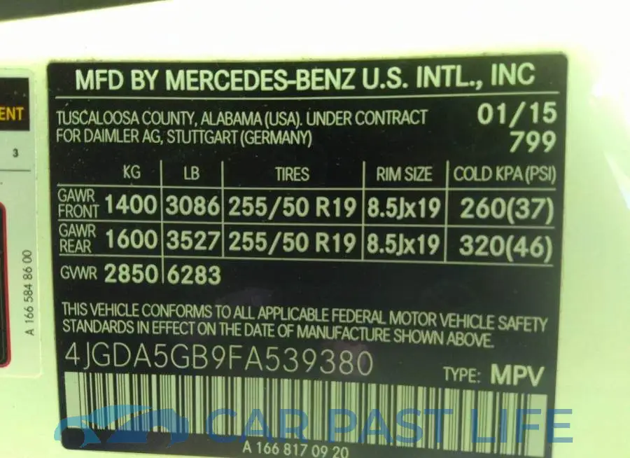 4JGDA5GB9FA539380# 9