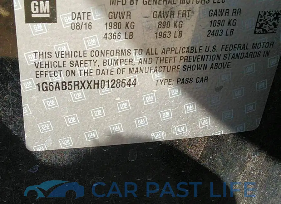 1G6AB5RXXH0128644# 9