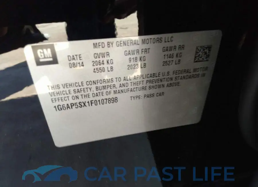 1G6AP5SX1F0107898# 9