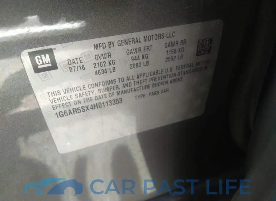 1G6AR5SX4H0113353# 9