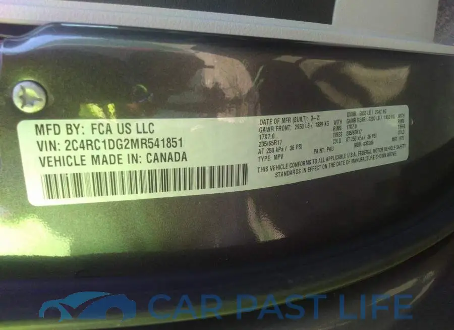 2C4RC1DG2MR541851# 9