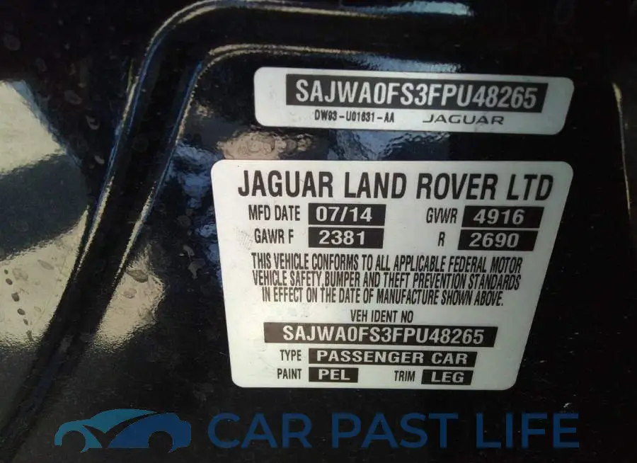 SAJWA0FS3FPU48265# 9