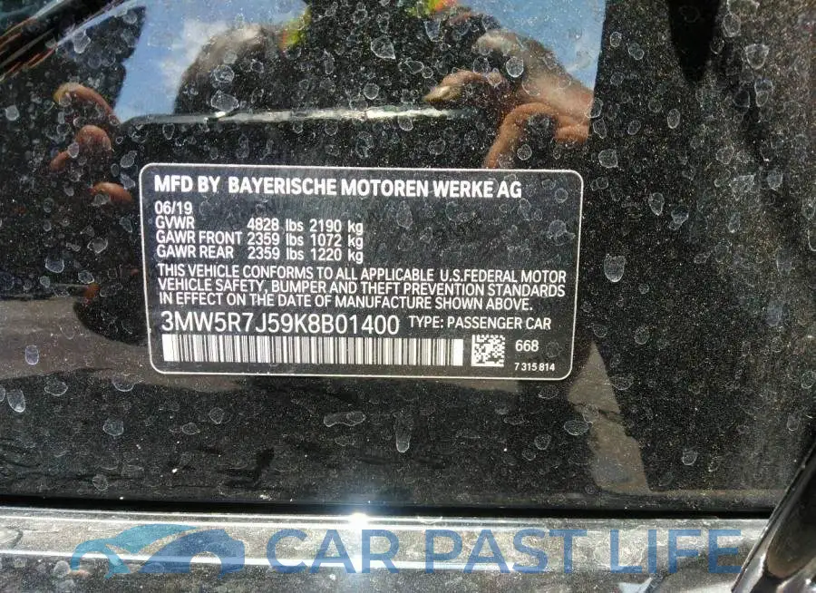 3MW5R7J59K8B01400# 9