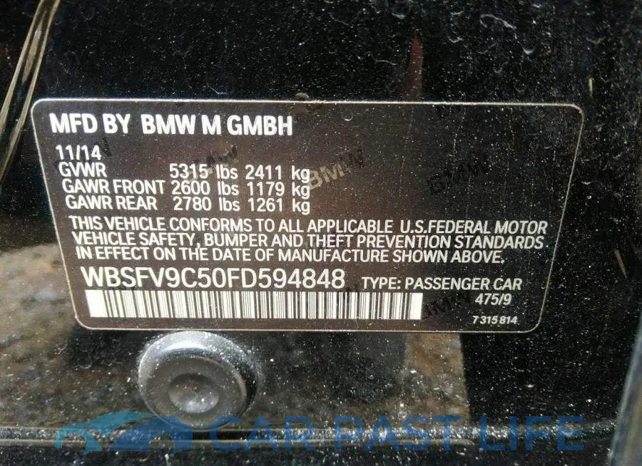 WBSFV9C50FD594848# 9