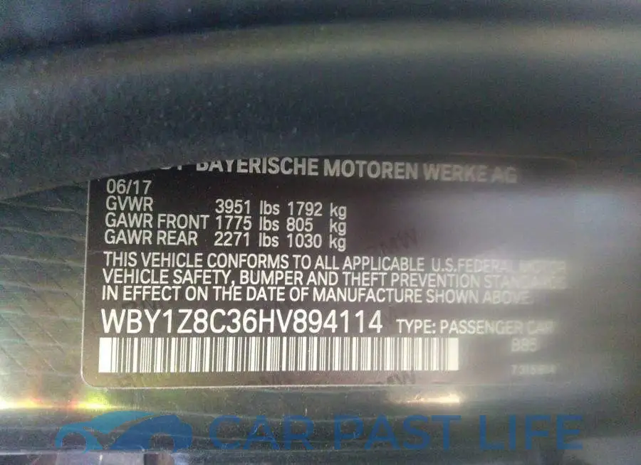 WBY1Z8C36HV894114# 9