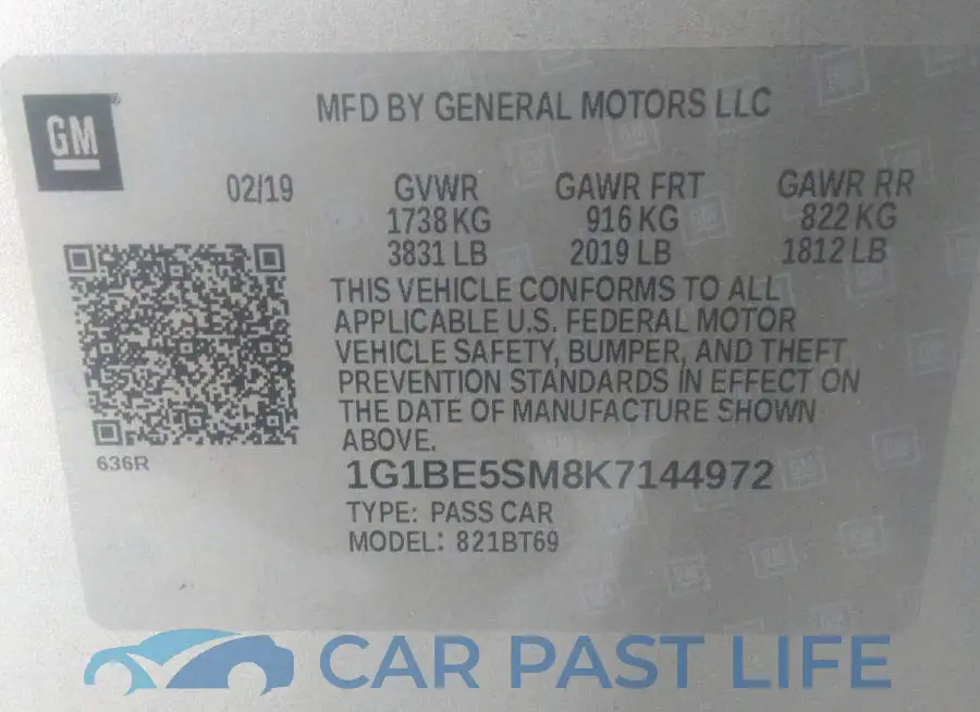1G1BE5SM8K7144972# 9