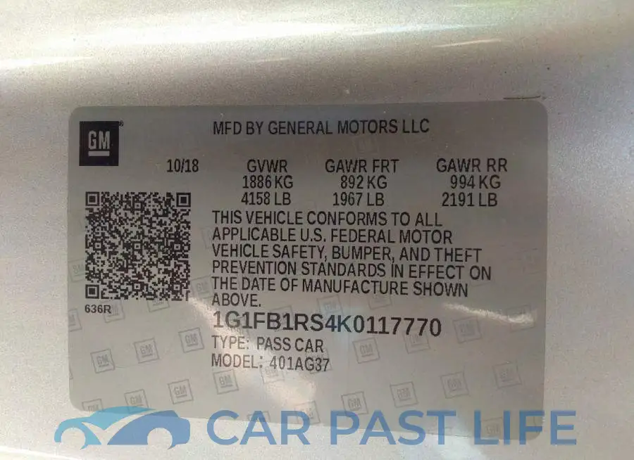 1G1FB1RS4K0117770# 9