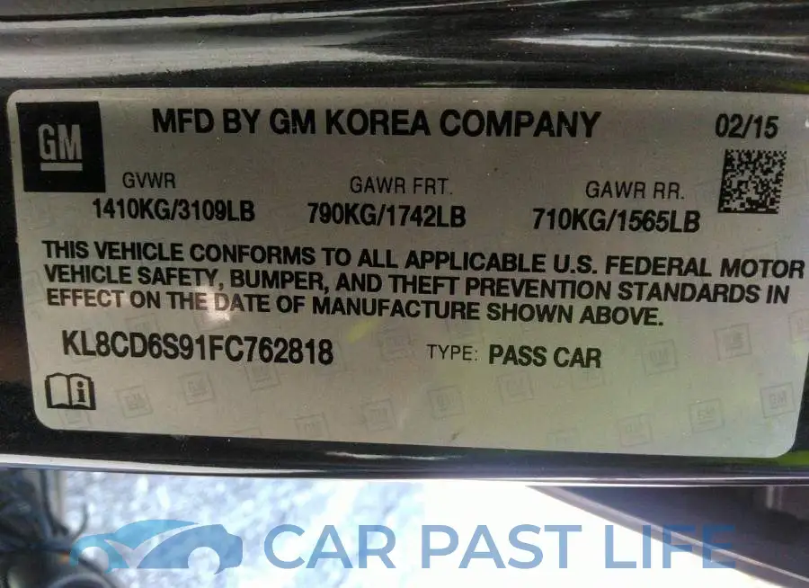 KL8CD6S91FC762818# 9