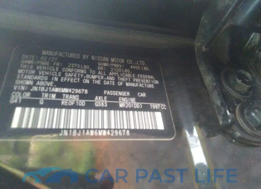 JN1BJ1AW6MW429678# 9