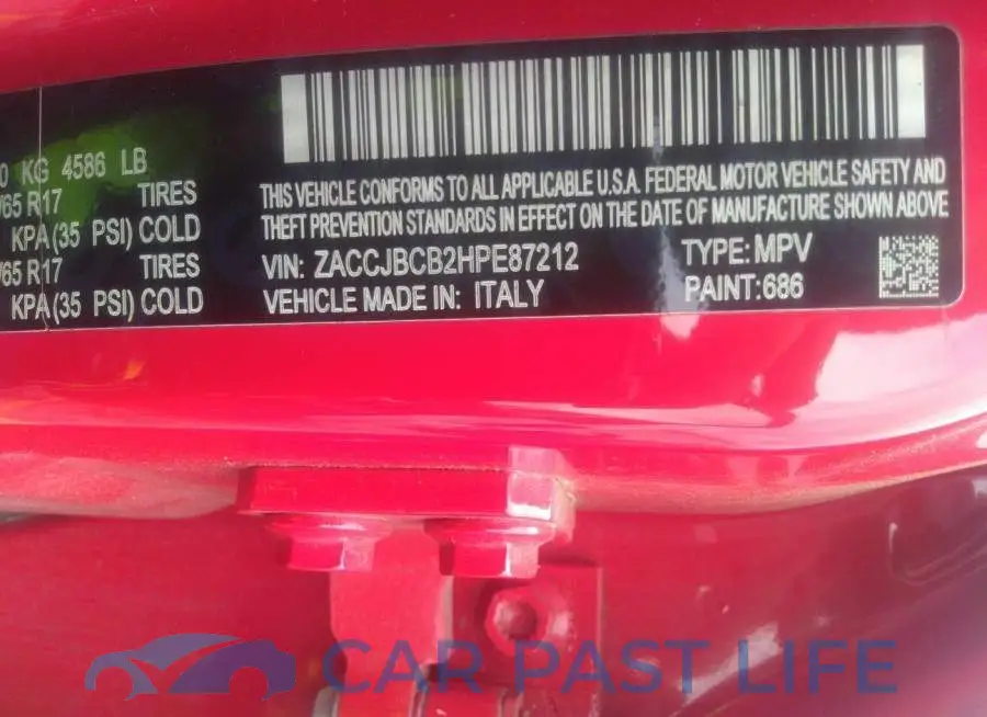 ZACCJBCB2HPE87212# 9