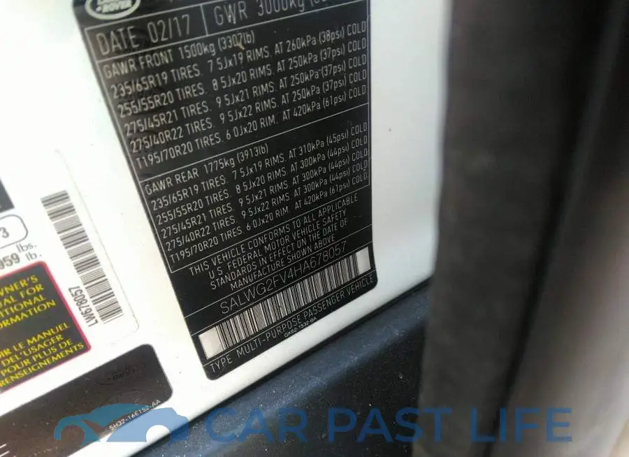 SALWG2FV4HA678057# 9