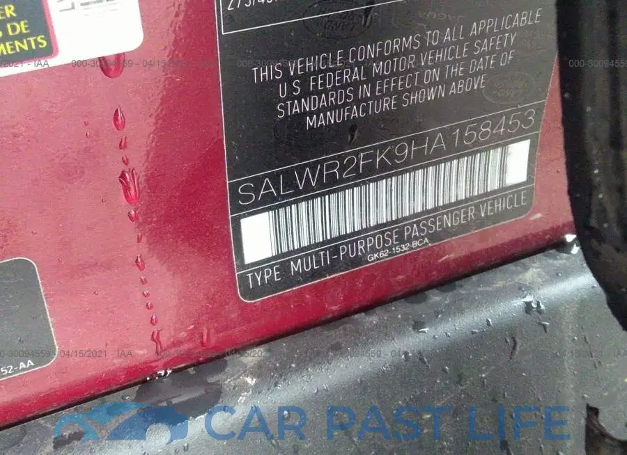 SALWR2FK9HA158453# 9