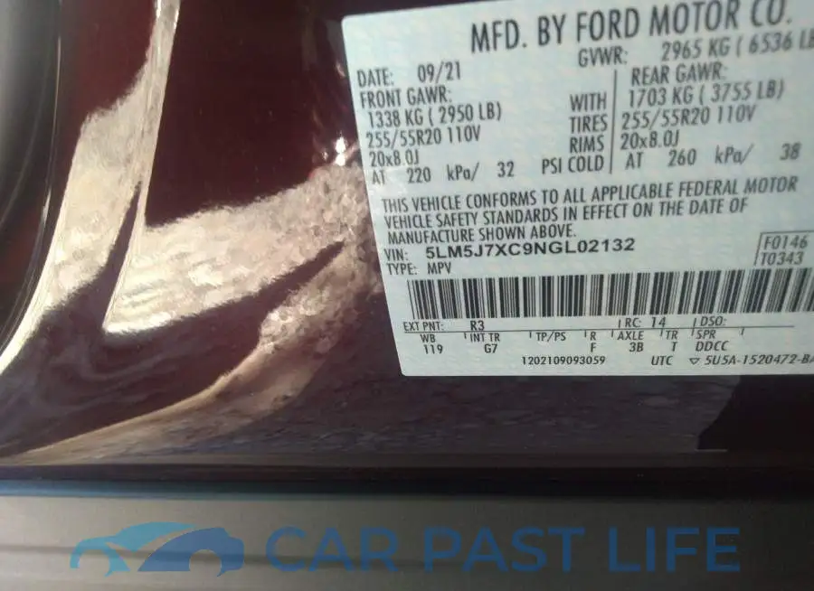 5LM5J7XC9NGL02132# 9