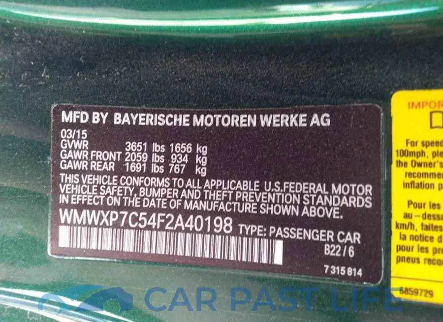 WMWXP7C54F2A40198# 9