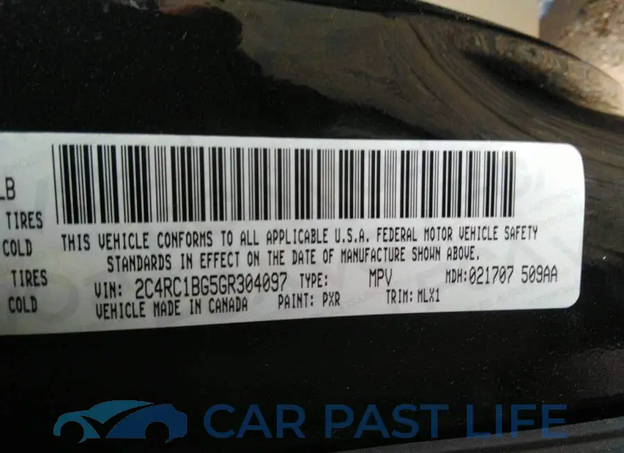 2C4RC1BG5GR304097# 9