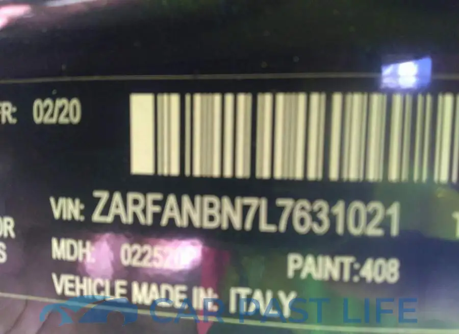 ZARFANBN7L7631021# 9