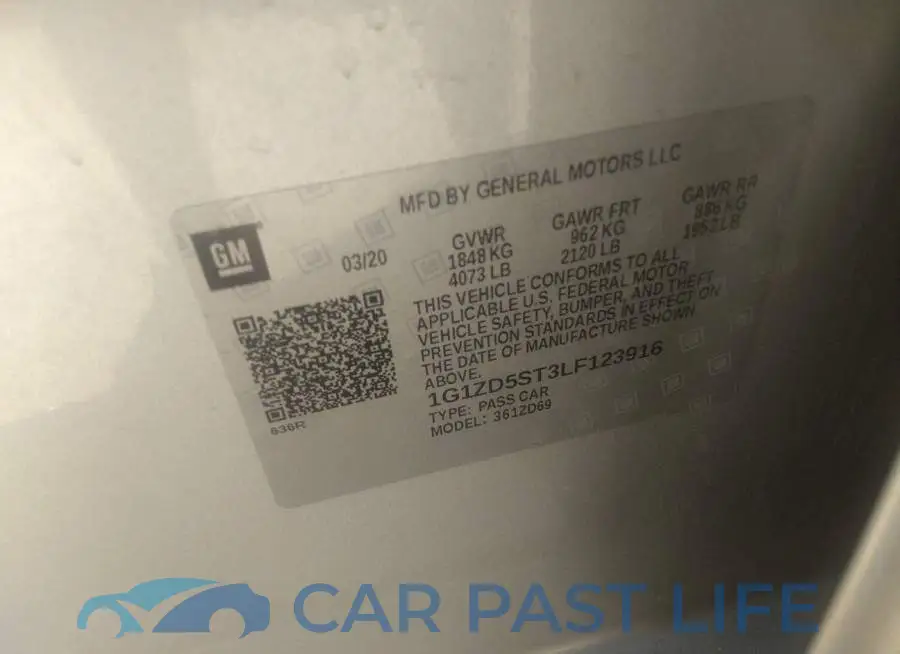 1G1ZD5ST3LF123916# 9