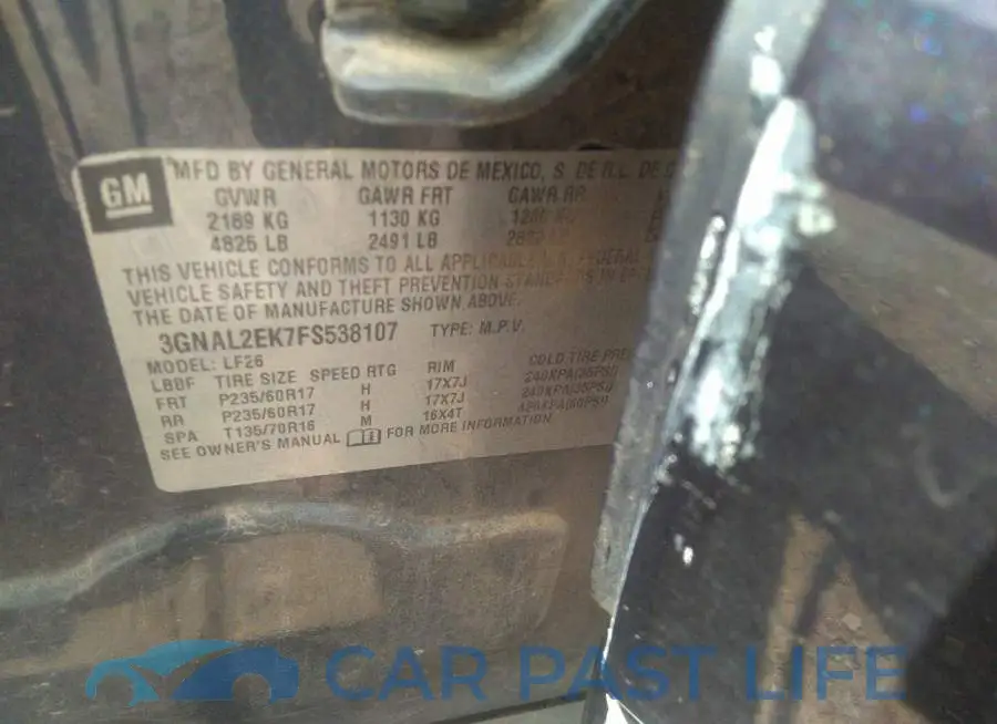 3GNAL2EK7FS538107# 9