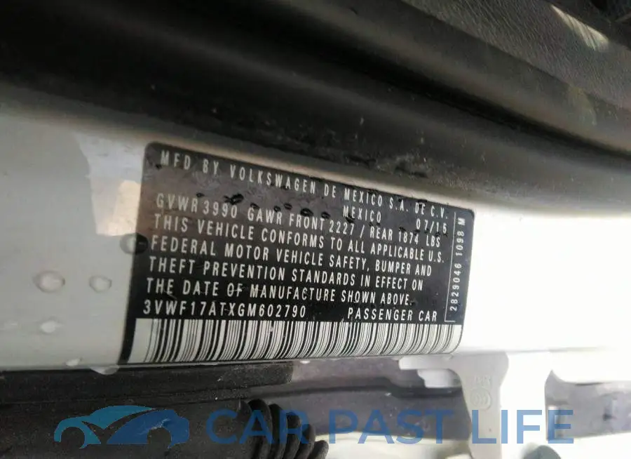 3VWF17ATXGM602790# 9