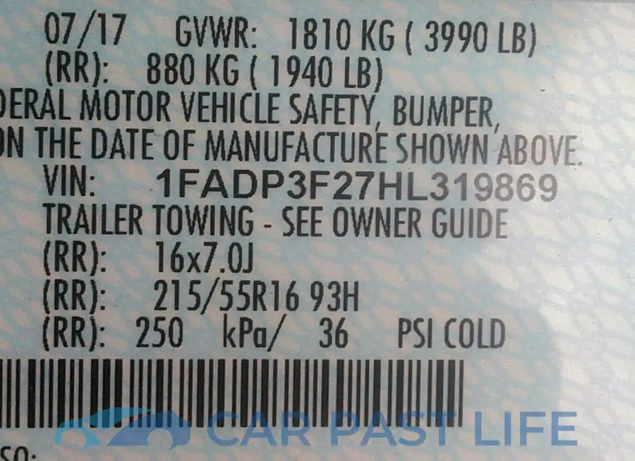 1FADP3F27HL319869# 9