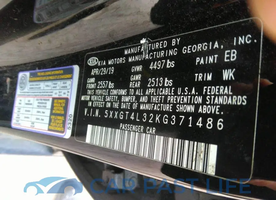 5XXGT4L32KG371486# 9