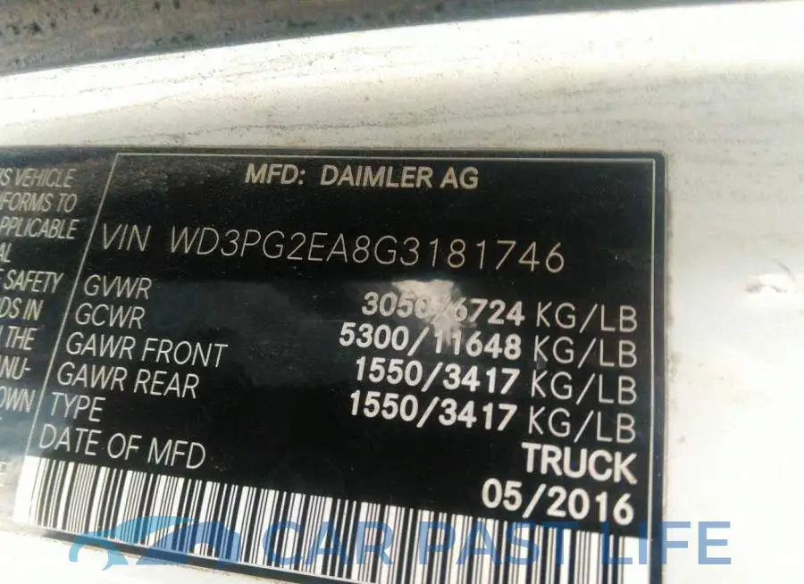 WD3PG2EA8G3181746# 9