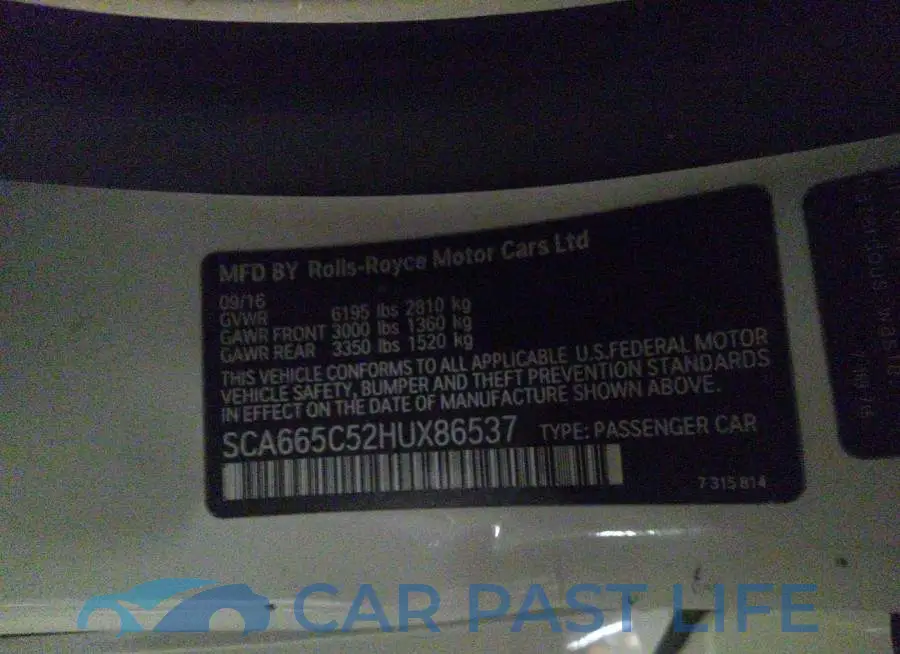 SCA665C52HUX86537# 9