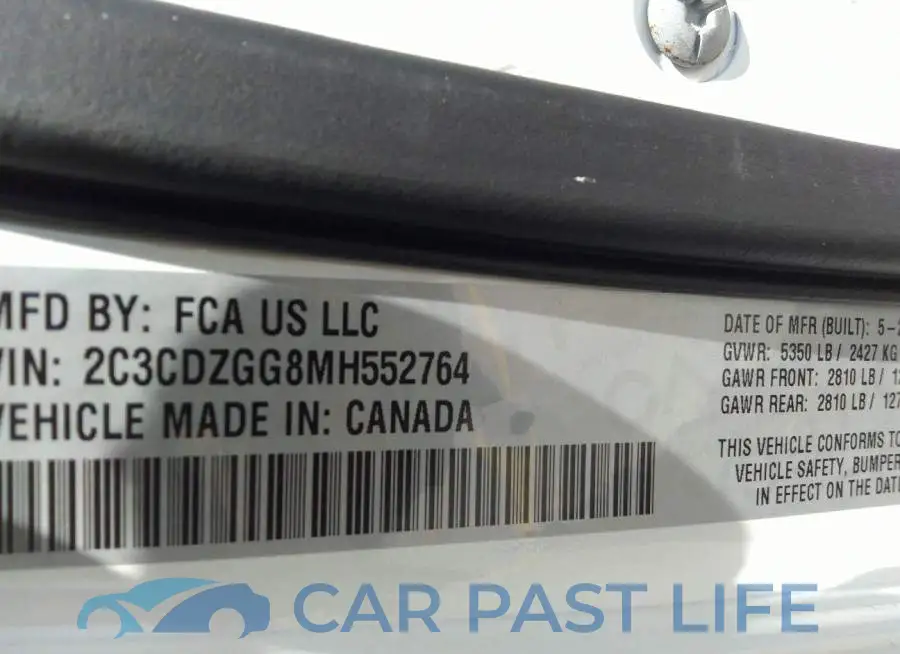 2C3CDZGG8MH552764# 9