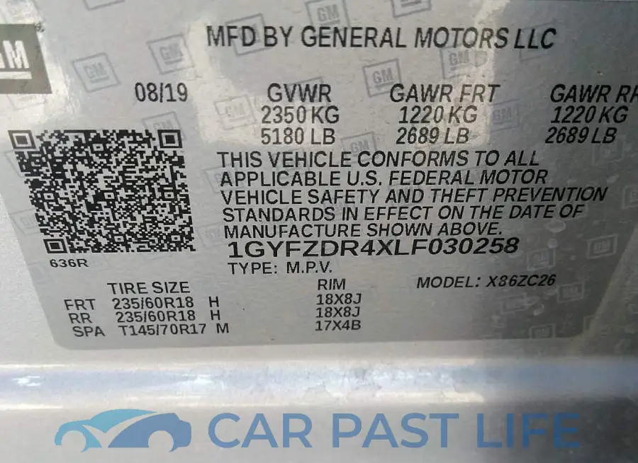 1GYFZDR4XLF030258# 9