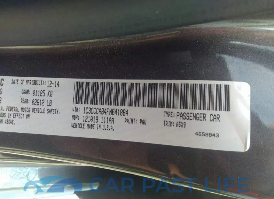 1C3CCCAB4FN641884# 9
